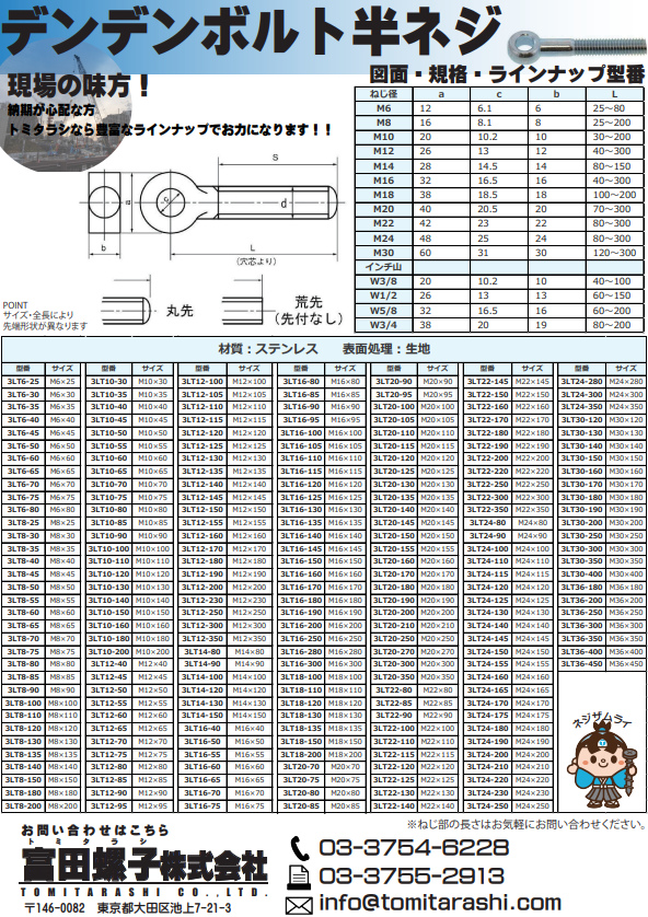 デンデンボルトラインナップ