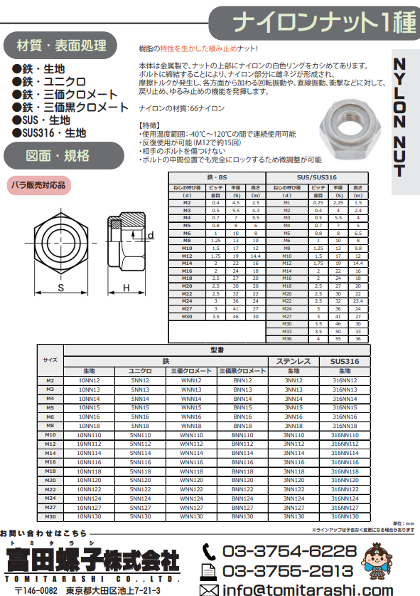 ナイロンナット1種