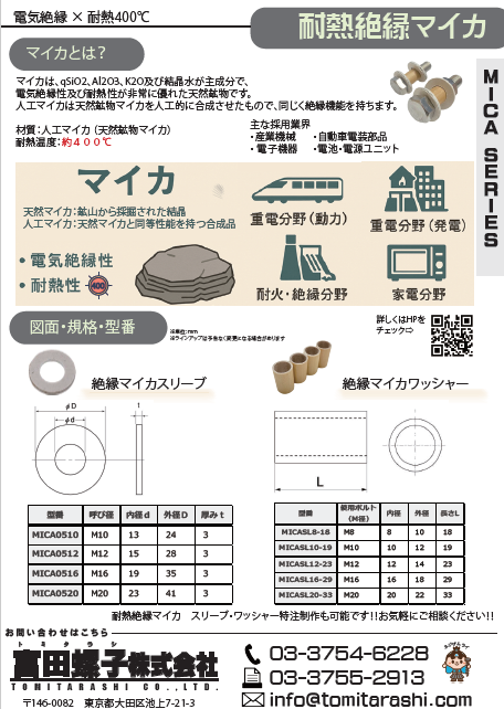 マイカ製品(絶縁)