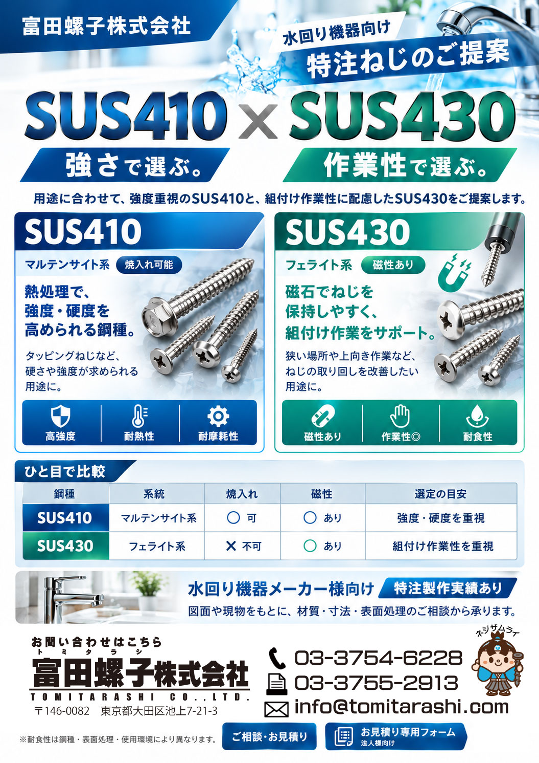 SUS410・SUS430